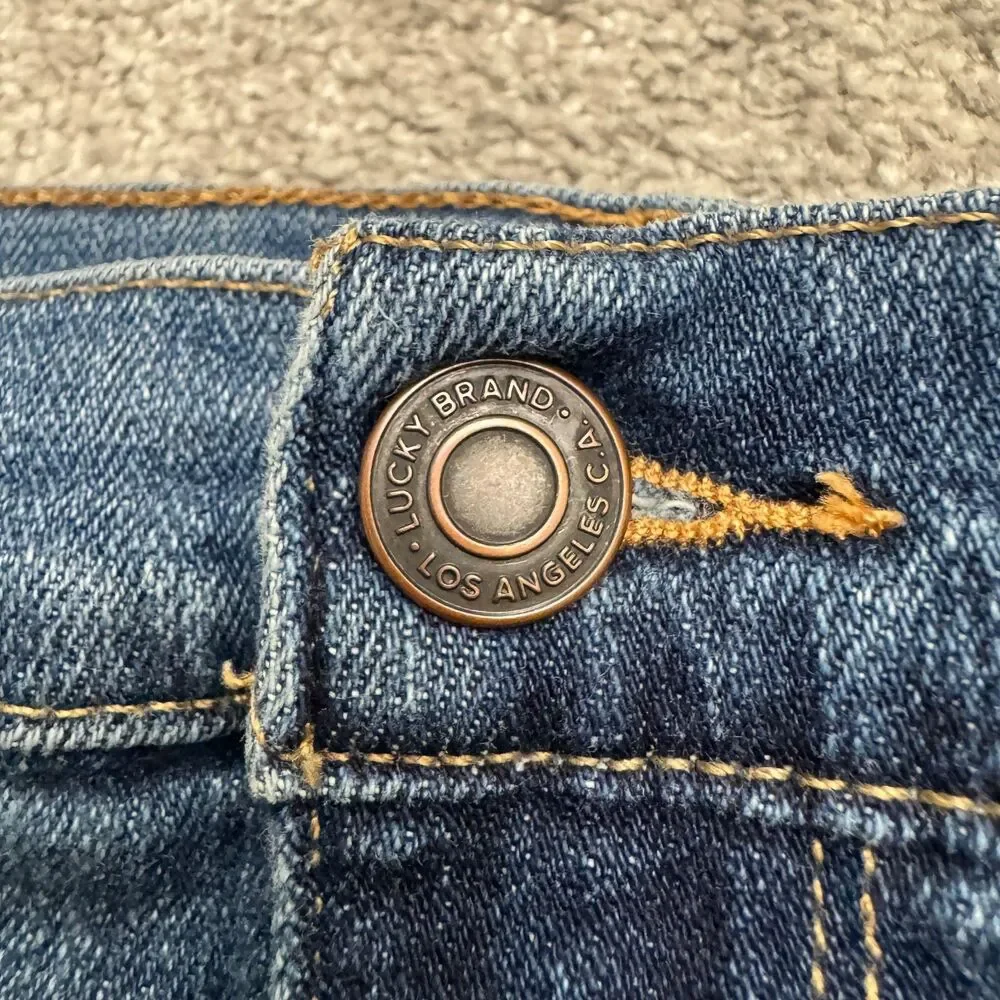 Lucky Brand Mid Rise Straight Sweet Denim Jeans Womens 12/31 Blue Cotton Casual
